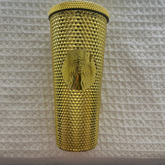 Starbucks Tumbler Studded Gold - Picture 1 of 3